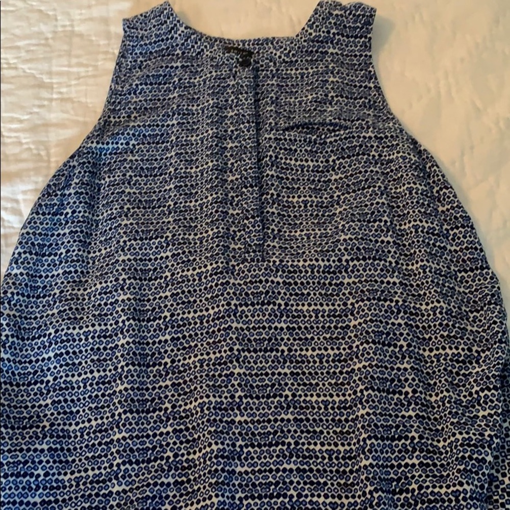 Blue, Black and white pattern shirt